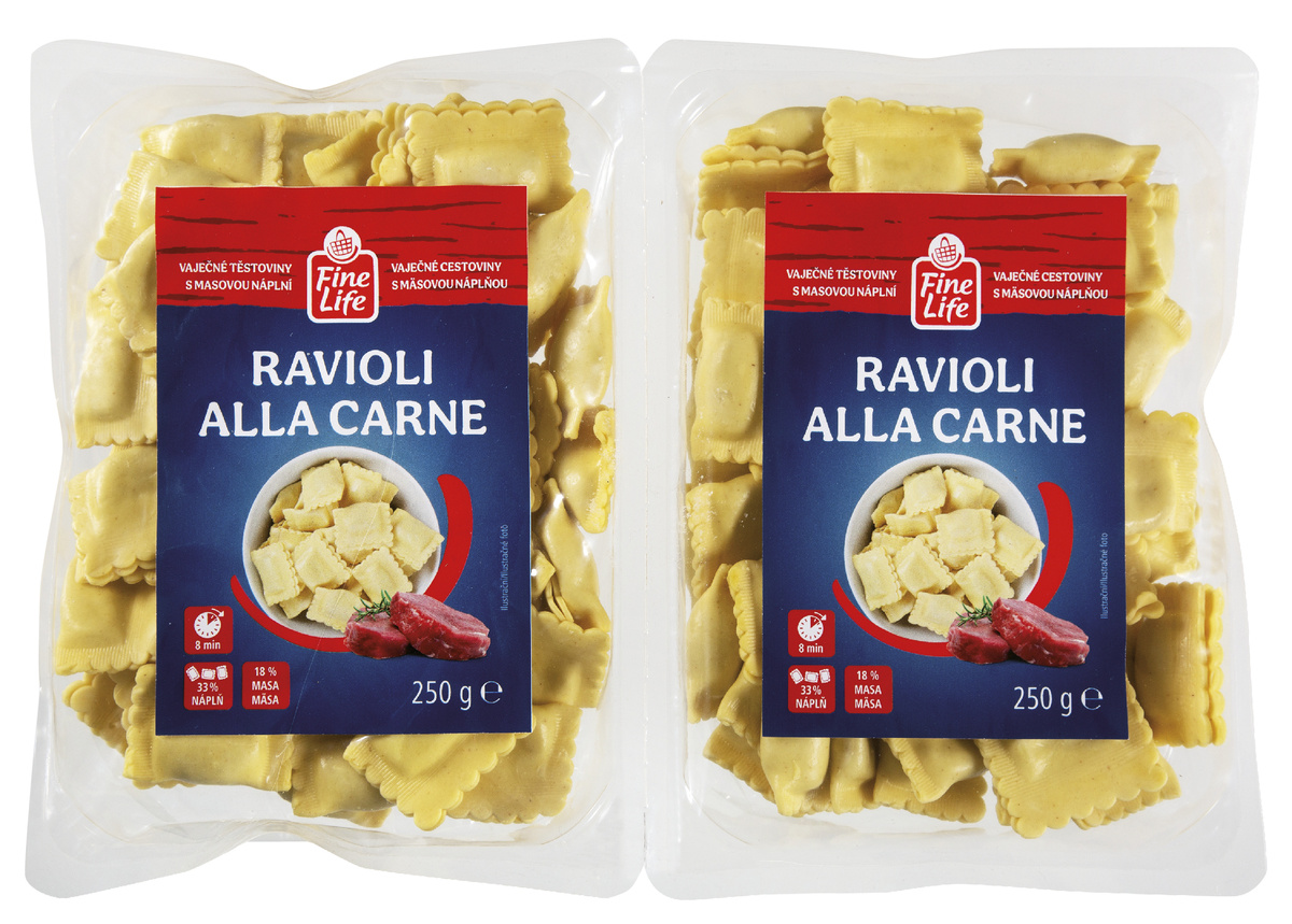 Fine Life Ravioli s masem chlaz. 2 x 250 g