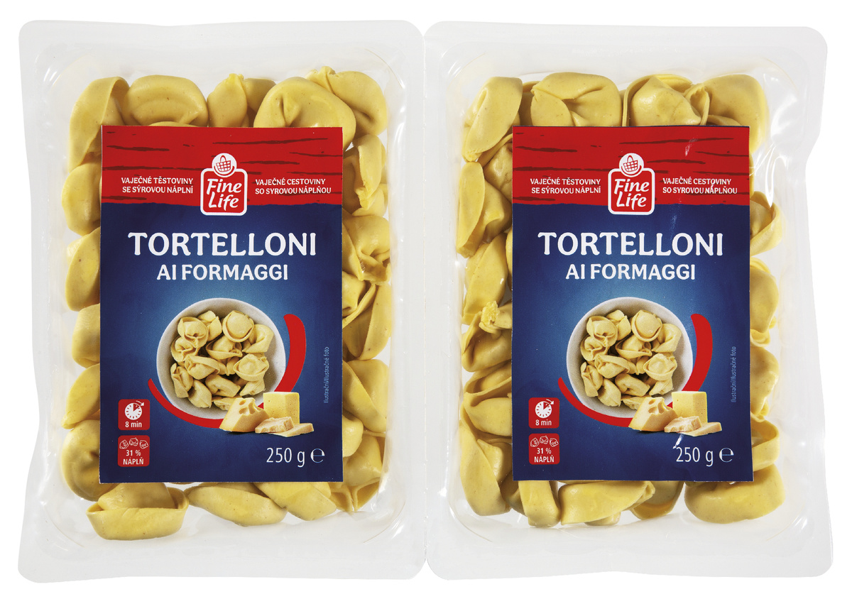 Fine Life Tortelloni se sýrem chlaz. 2 x 250 g