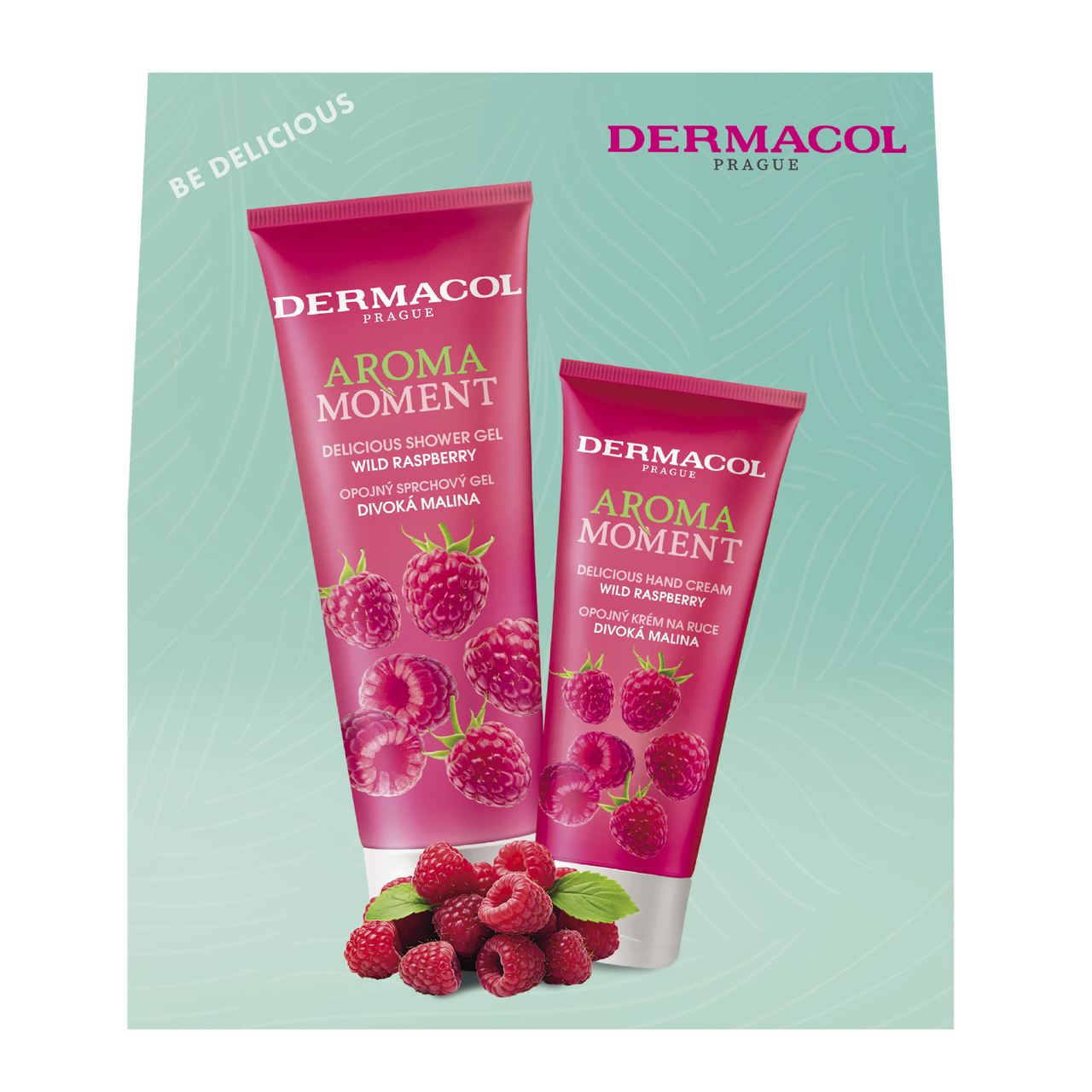 DERMACOL Aroma Moment malina dárková sada (SG 250 ml + krém na ruce 100 ml)
