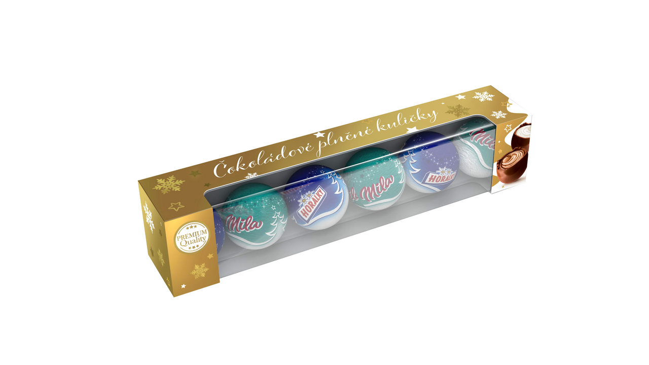 Figaro Vánoční plněné koule mila, horalky 126 g