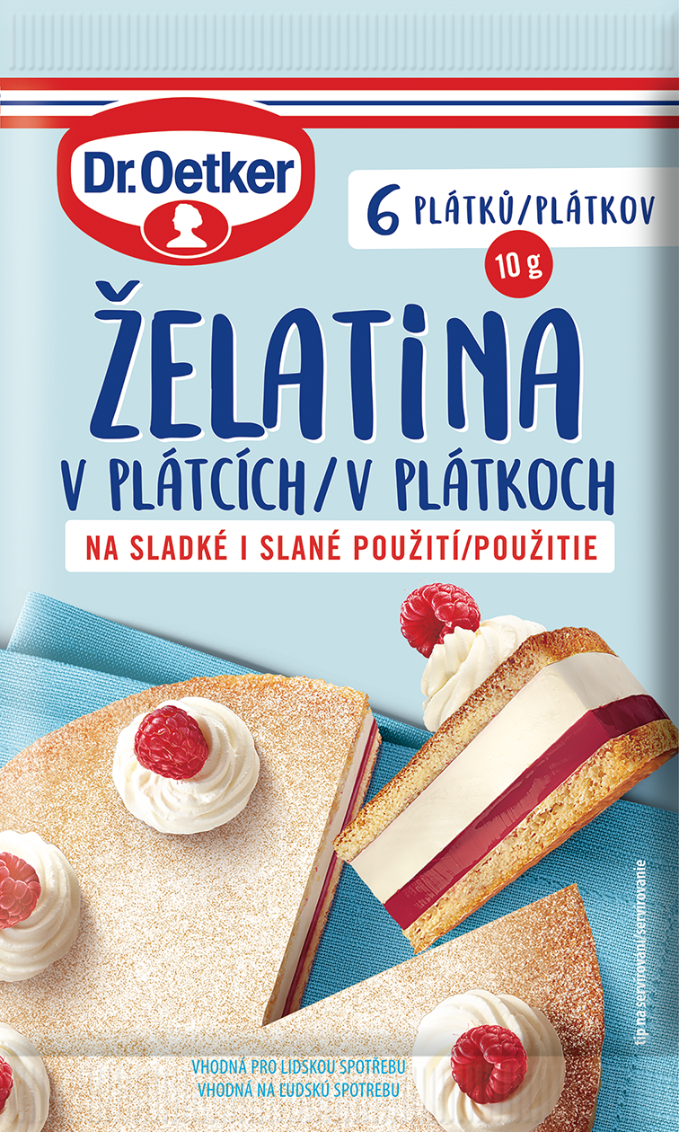 Dr. Oetker Želatina plátky 25 x 10 g