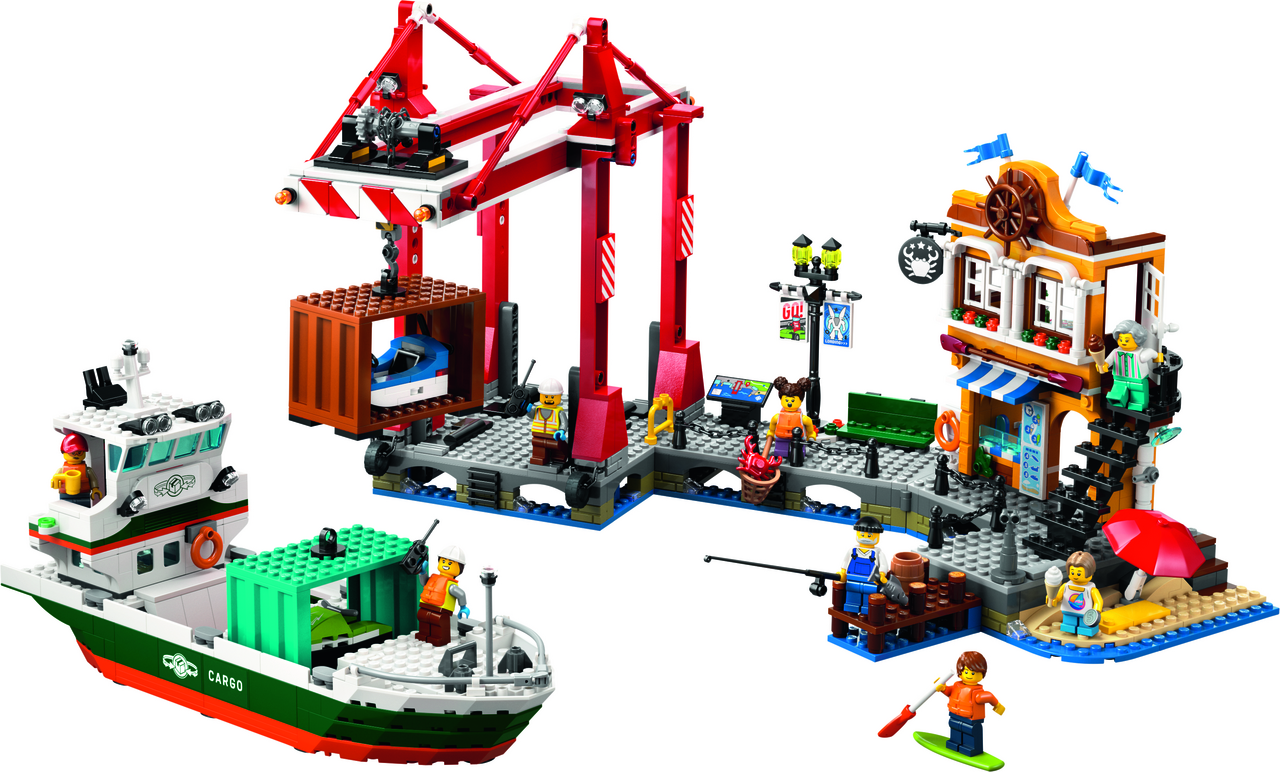 LEGO Přístav s nákladní lodí 1 ks