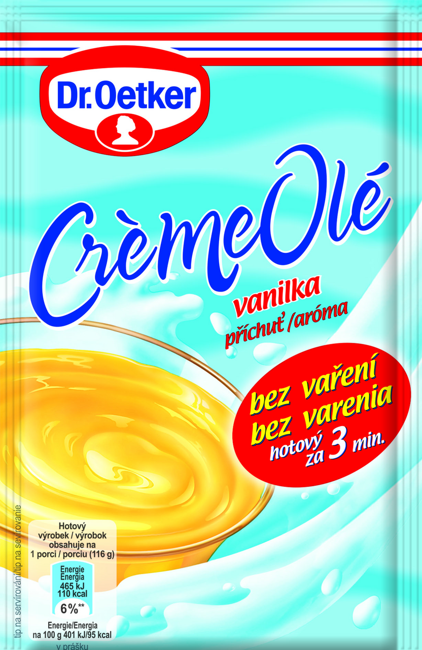 Dr. Oetker Créme Olé příchuť vanilka 50 g
