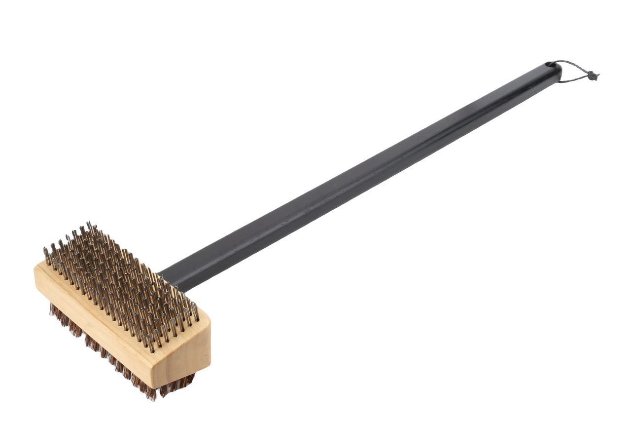 METRO PROFESSIONAL Kartáč dvouhlavý s dřevěnou rukojetí 1 ks