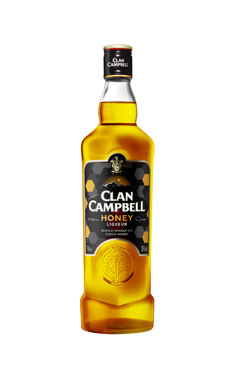 STOCK Clan Campbell Honey 35 % 700 ml