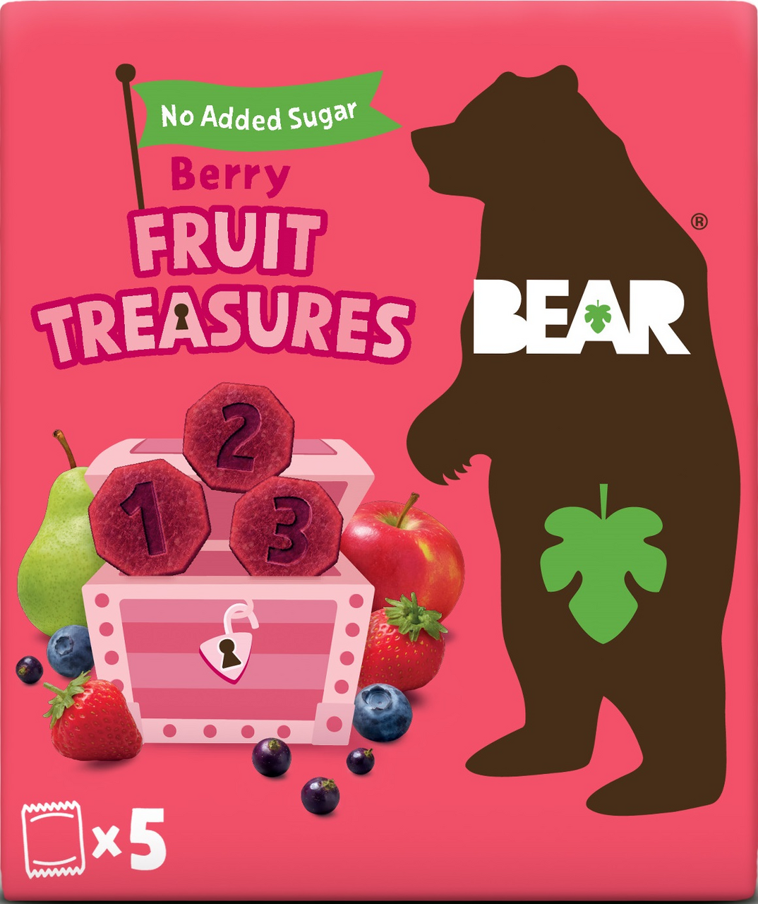 lotus BEAR Treasures jahoda borůvka 5 x 20 g