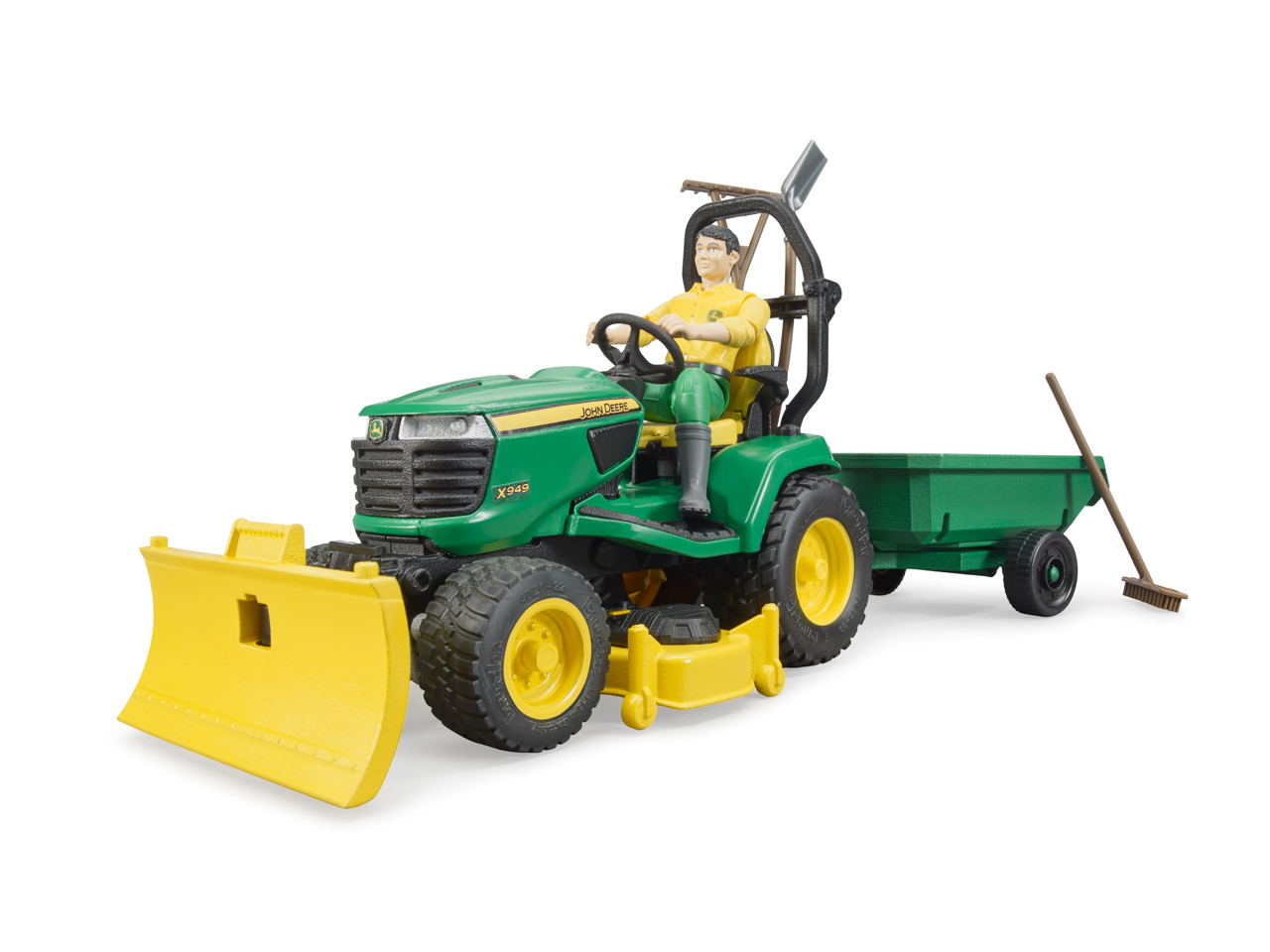 Traktor John Deere přívěs zahradník 1 ks