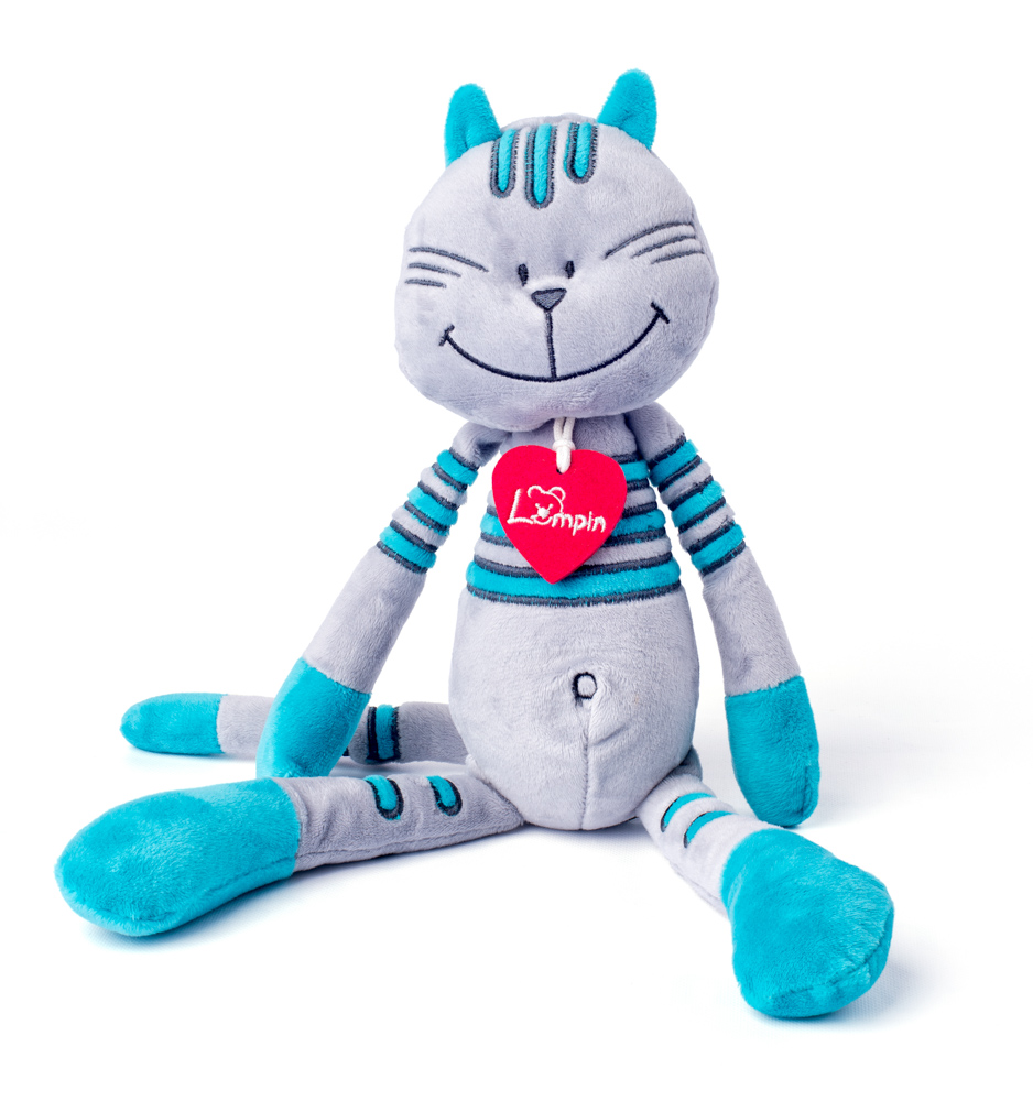 LUMPIN Kocour Lewis petrolejový 38 cm 1 ks