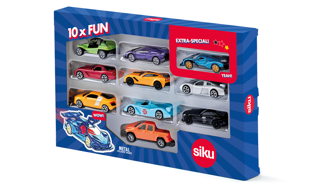 SIKU Set 10 sportovních aut 1 ks