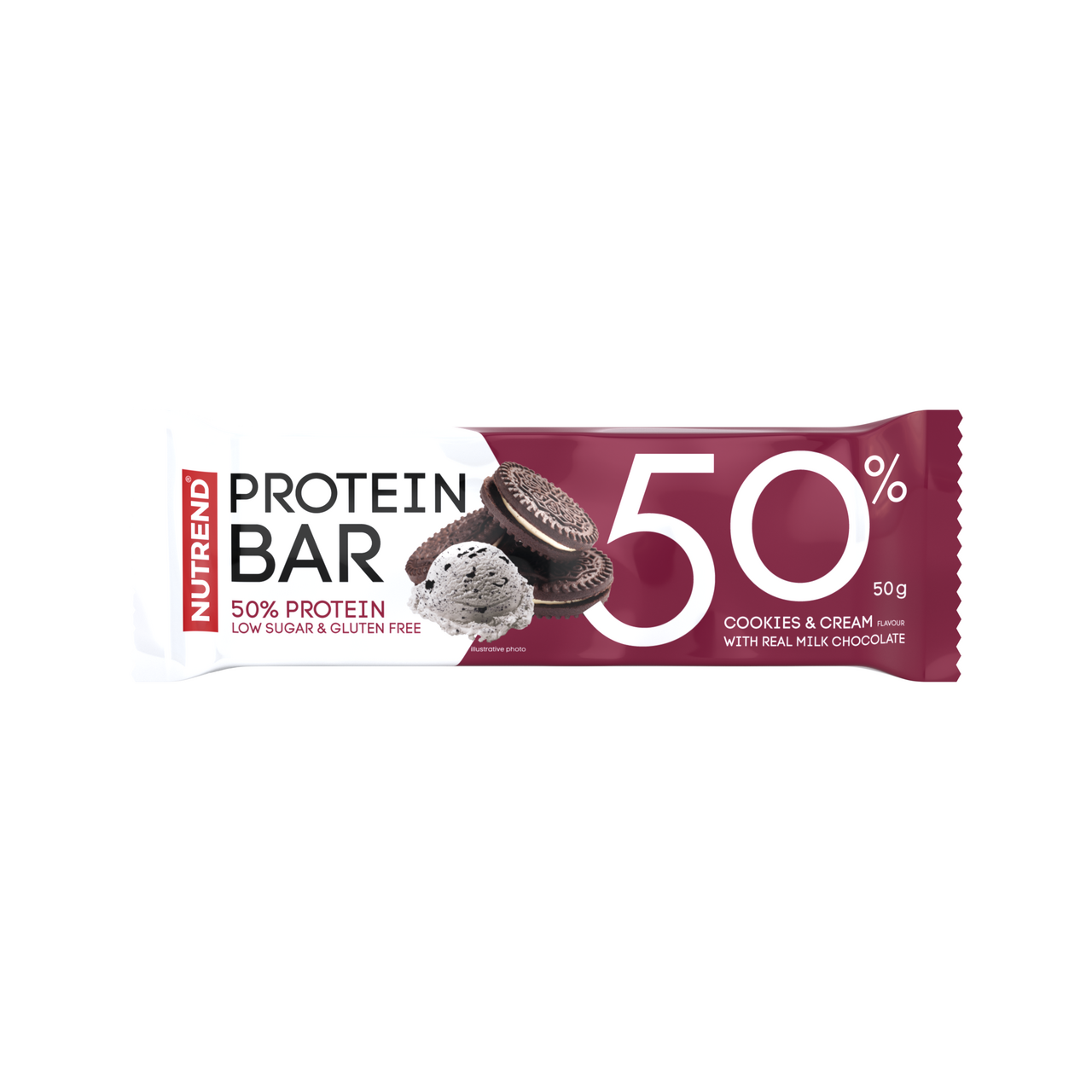 Nutrend Protein Bar 50 % Cookies cream 50 g
