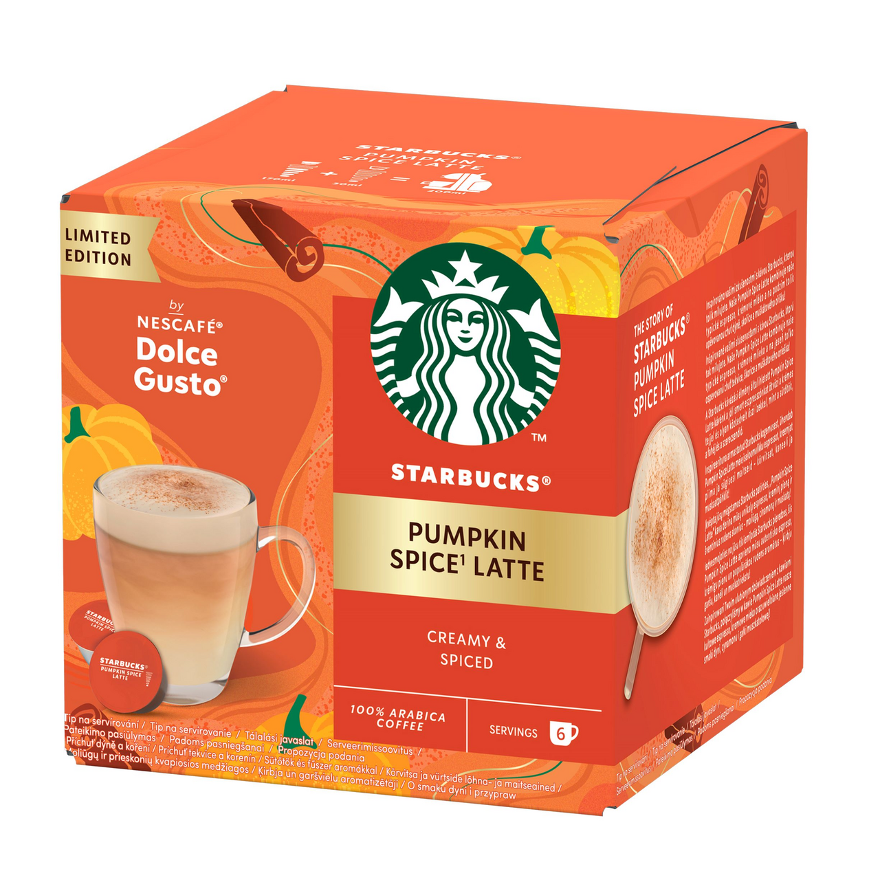 STARBUCKS Nescafé Dolce Gusto Latté Pumpkin 12 ks kapsle