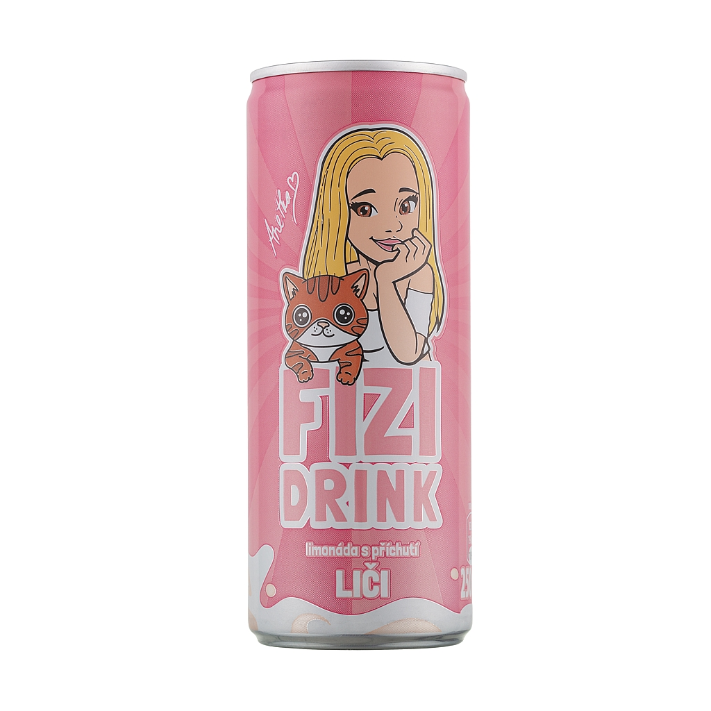 FIZI Drink liči 250 ml plech