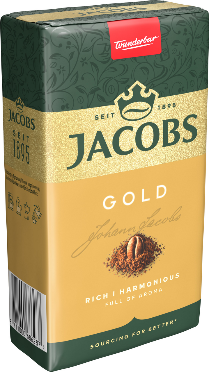 JACOBS Gold káva mletá 12 x 250 g