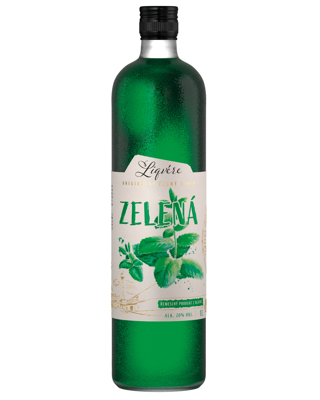 Liqvére Peprmint 20 % 1 l