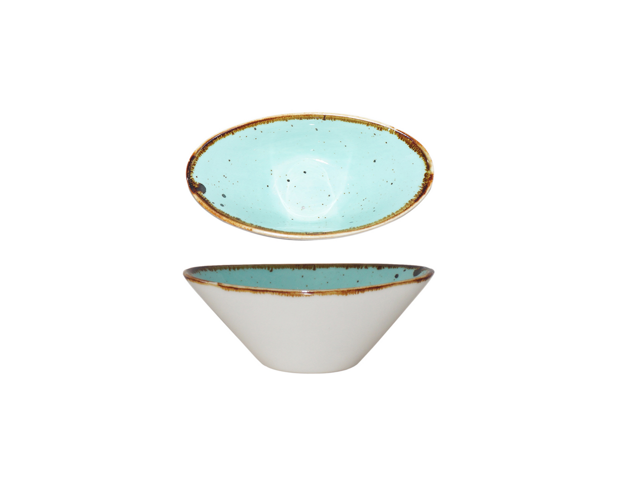 METRO PROFESSIONAL Miska oválná NOROMI 11 cm porcelán modrá 6 ks