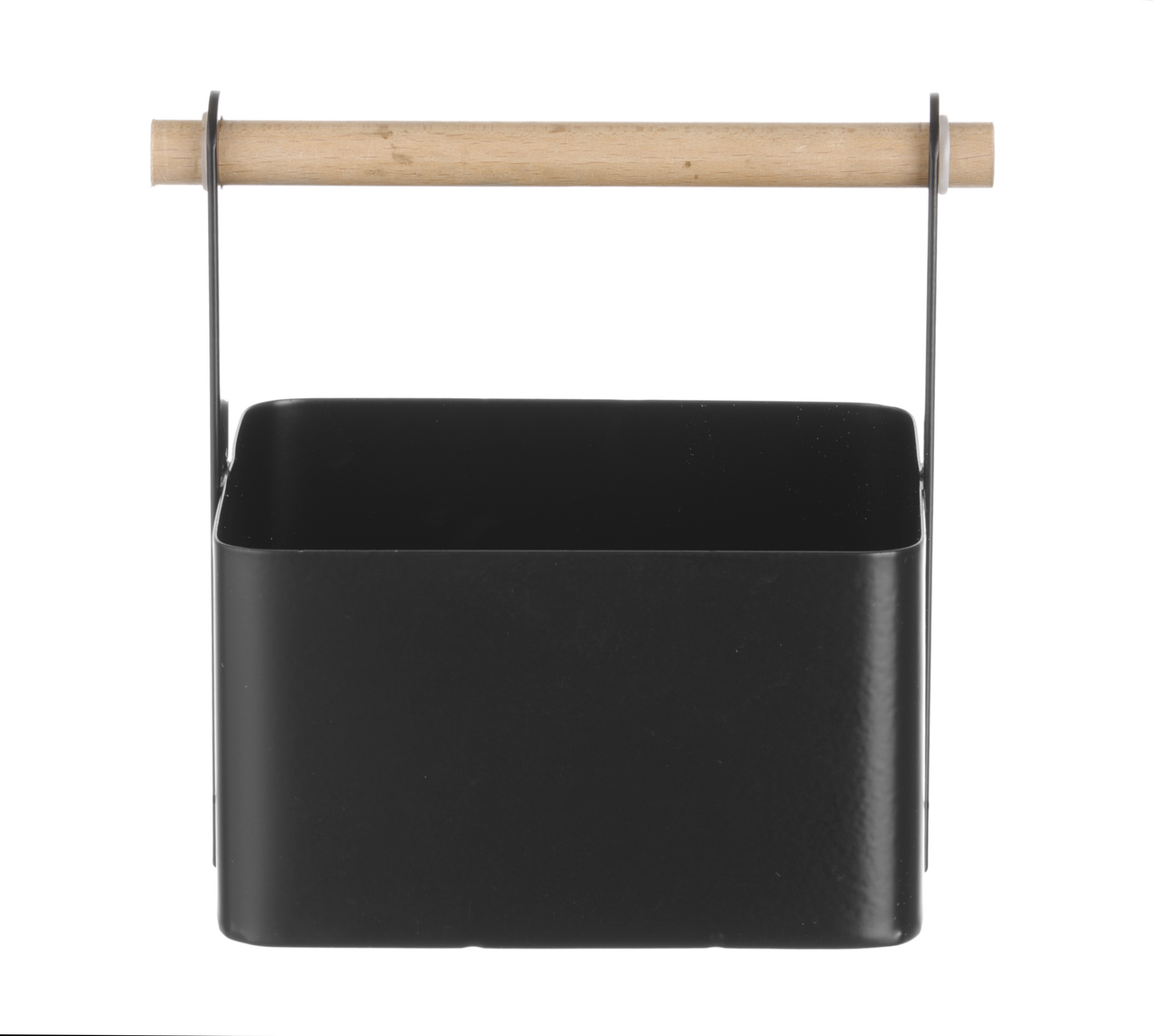 HENDI Box menážky/ příbor 17 x 13 cm nerez černý 1 ks