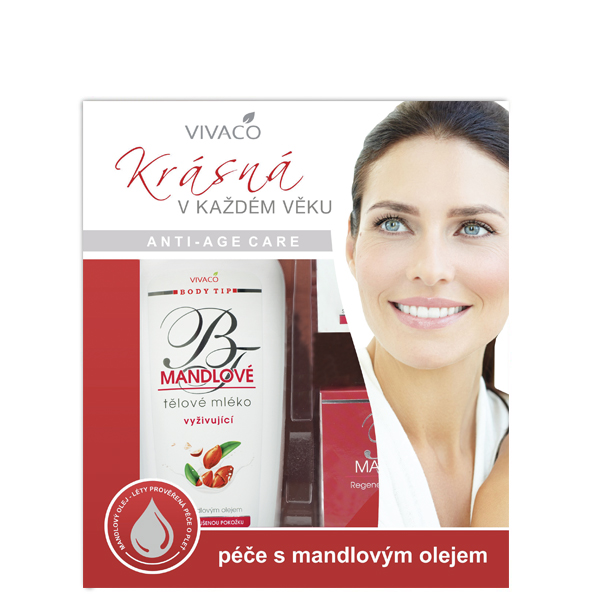 Mandlový olej dárková sada (SG 300 ml + zvláčňující krém 250 ml + dárek)