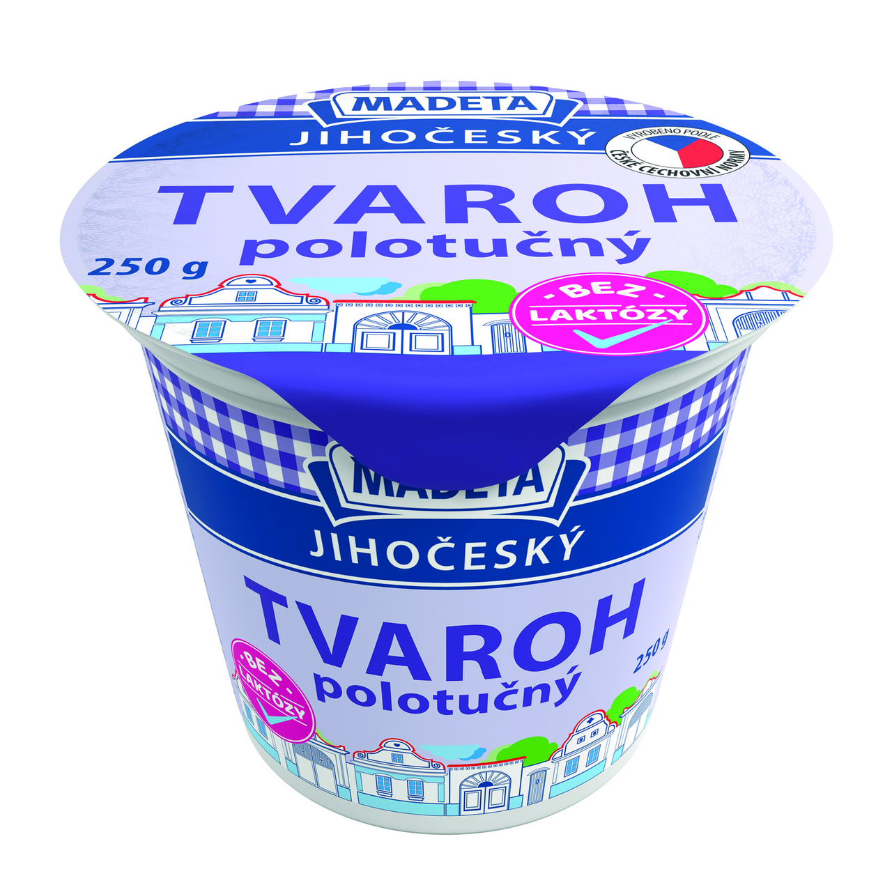 MADETA Jihočeský Tvaroh polotučný bez laktózy chlaz. 250 g