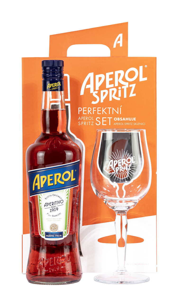 APEROL 11 % 700 ml + sklo 1 ks