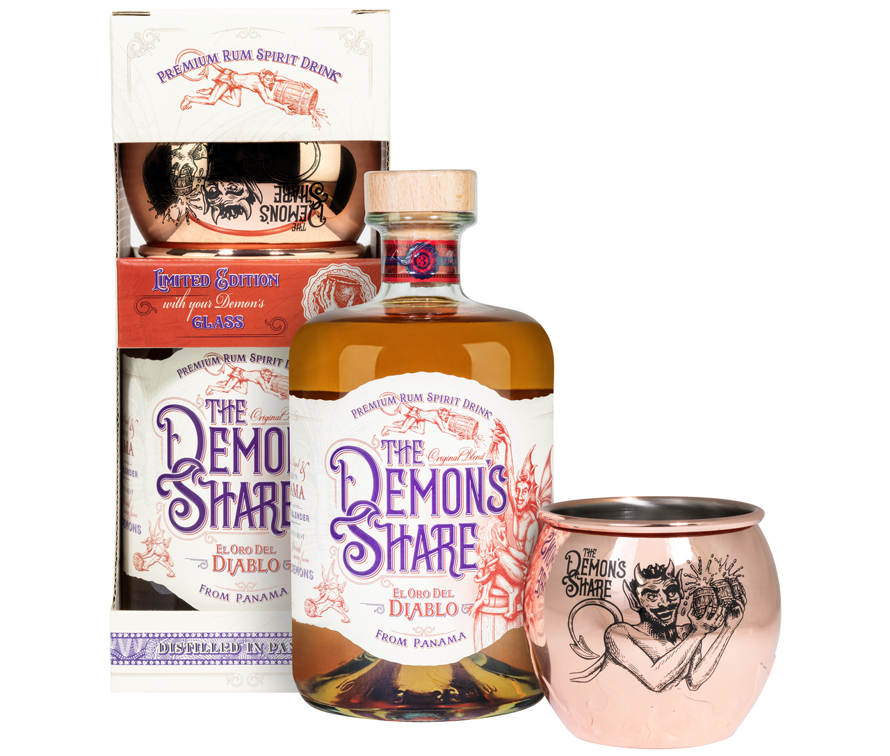 DEMONS 3 yo 40 % 700 ml + plech 1 ks