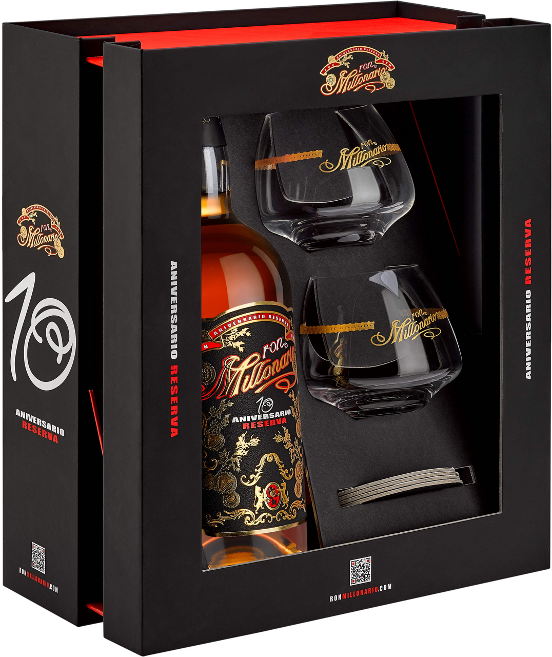 MILLONARIO 10 40 % 700 ml + sklo 2 ks