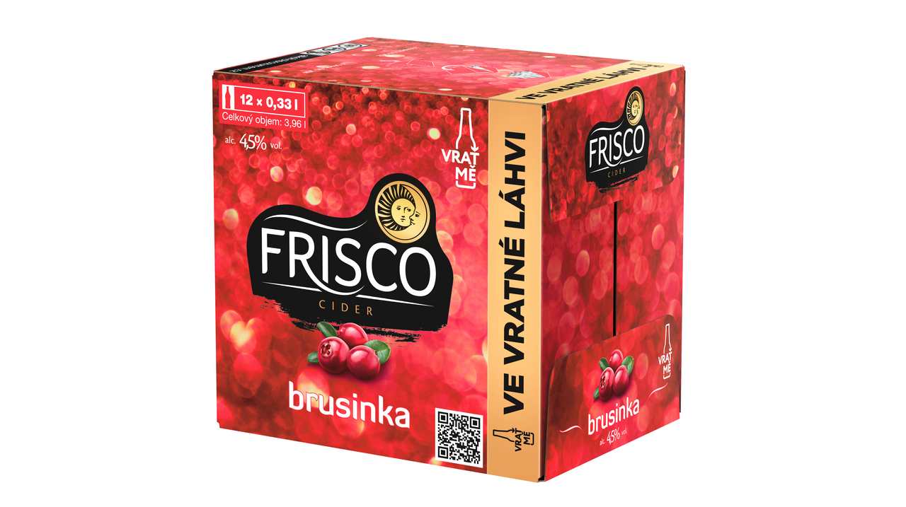 FRISCO Brusinka 12 x 330 ml vratná láhev