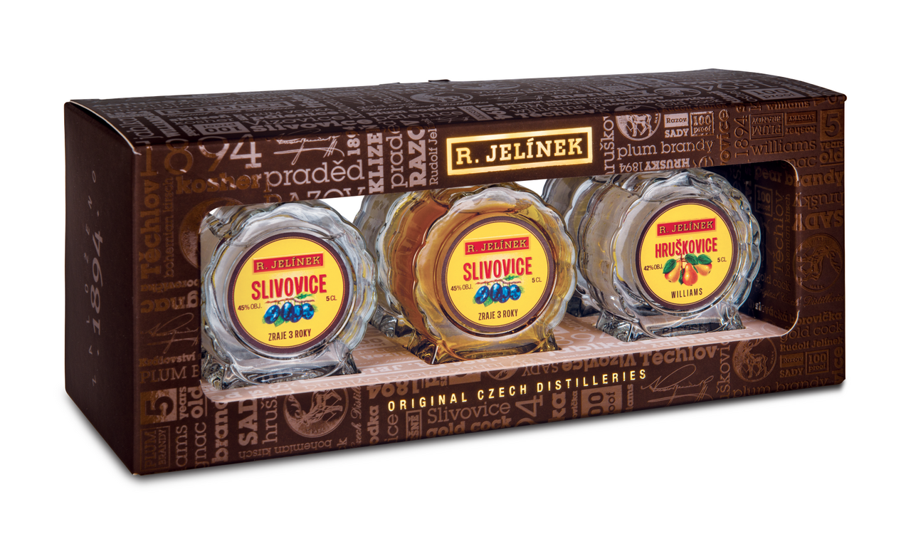 R. JELÍNEK Dárková kazeta 45 % budík 6 x 50 ml