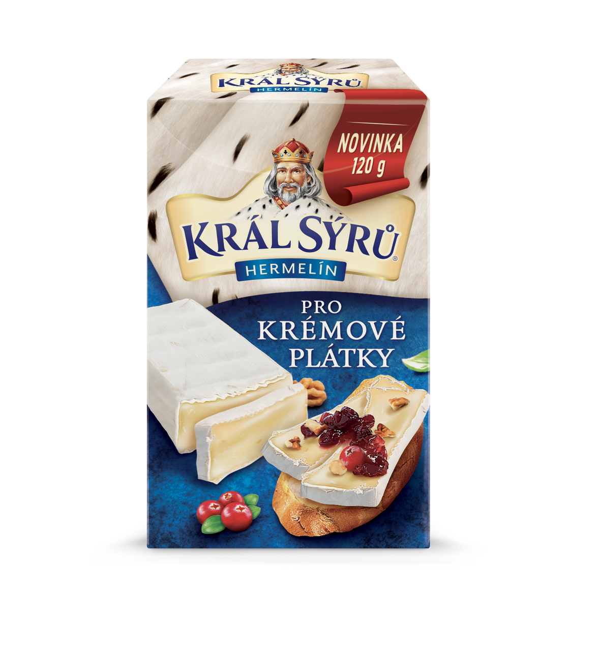 KRÁL SÝRŮ Krémové plátky 12 x 120 g