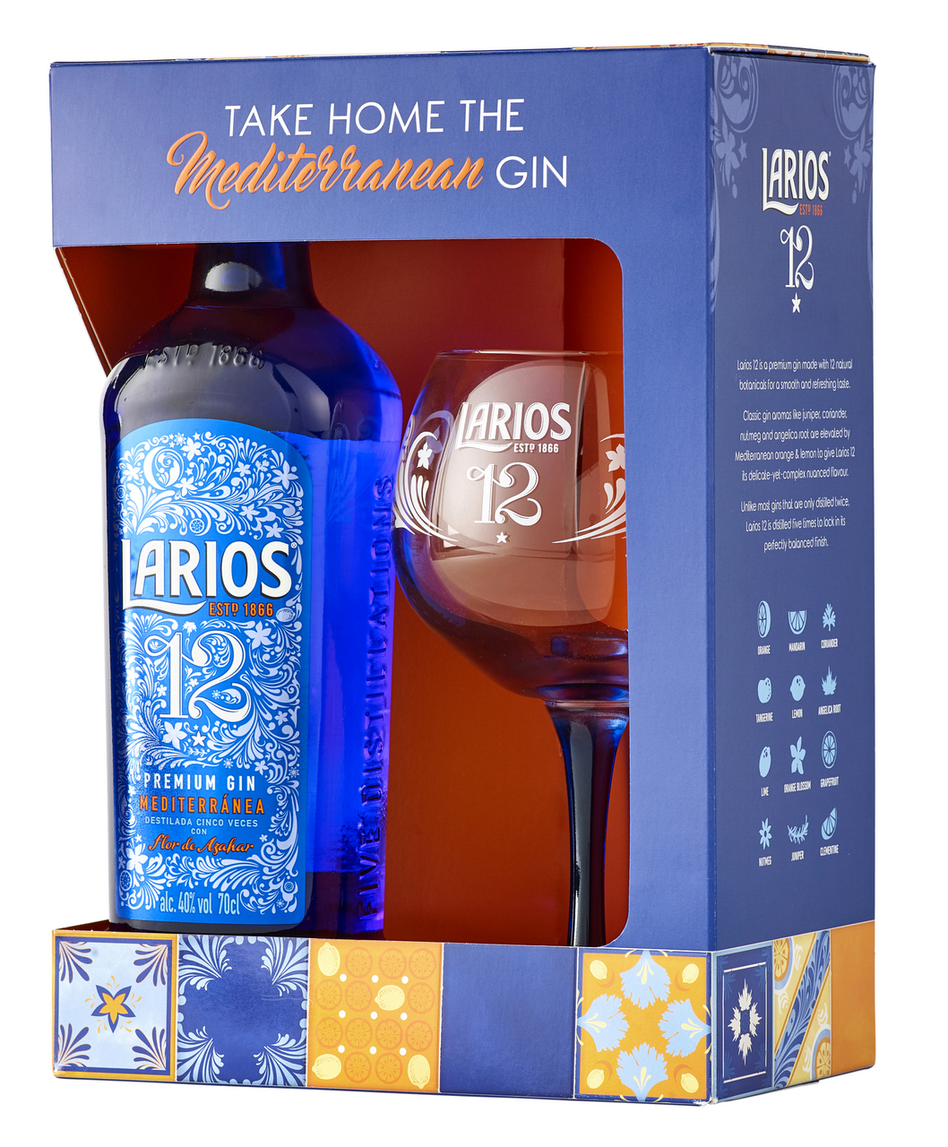 LARIOS 40 % 700 ml + sklo 1 ks