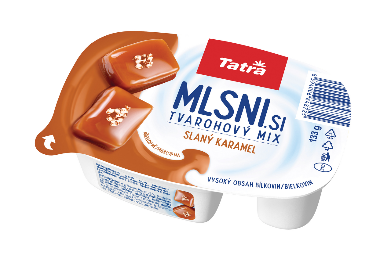 Tatra Mlsni si tvarohový slaný karamel chlaz. 133 g