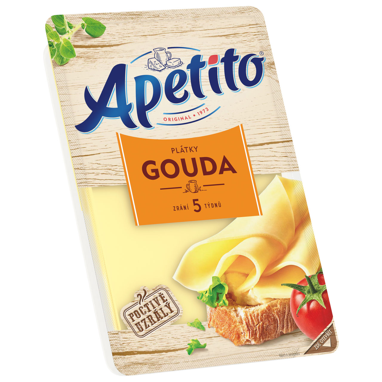 Apetito Plátky Gouda chlaz. 15 x 90 g