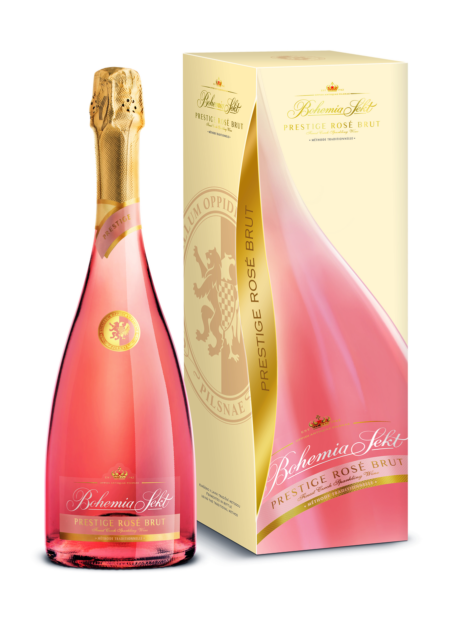 Bohemia Sekt Prestige Rosé 6 x 750 ml dárkové balení