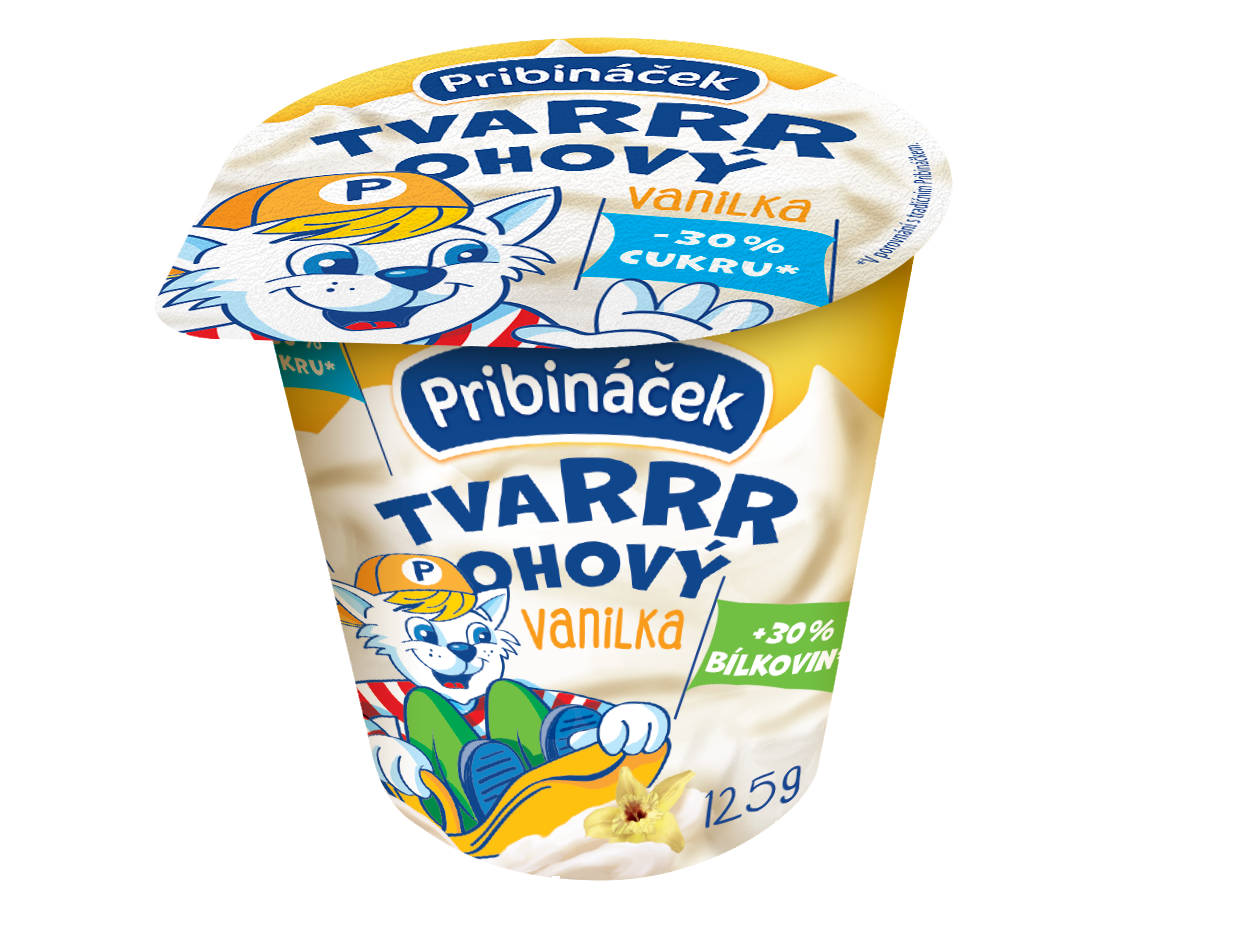 Pribináček tvarrrohový vanilka chlaz. 15 x 125 g