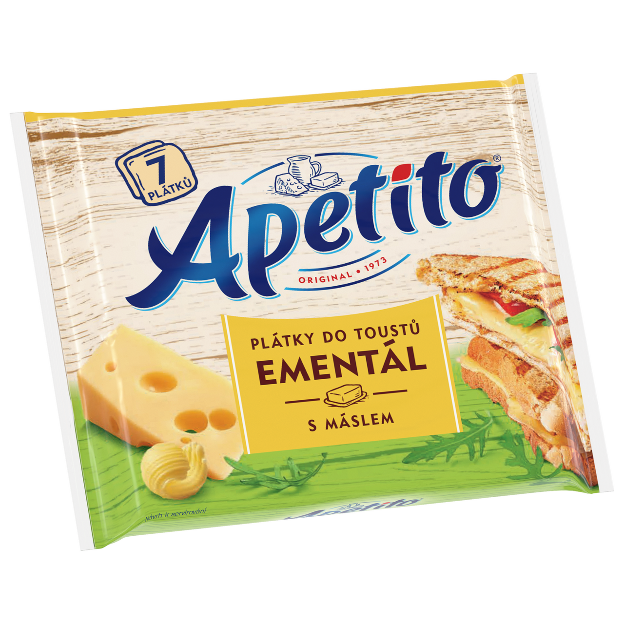 Apetito Ementál plátky do toustů chlaz. 18 x 130 g