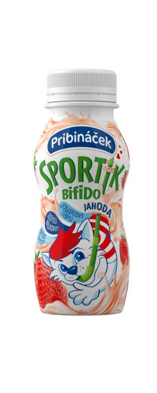 Pribináček Sportík jahoda chlaz. 6 x 170 g