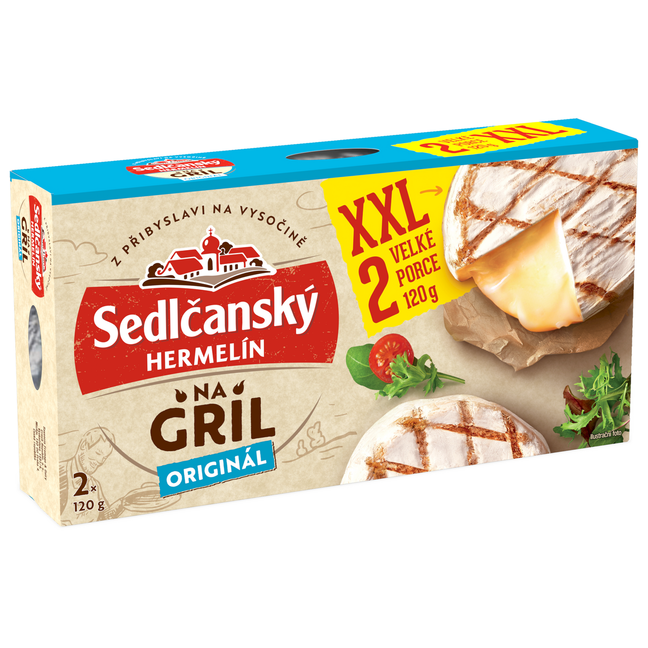 Sedlčanský Hermelín Original chlaz. 10 x (2 x 120 g)