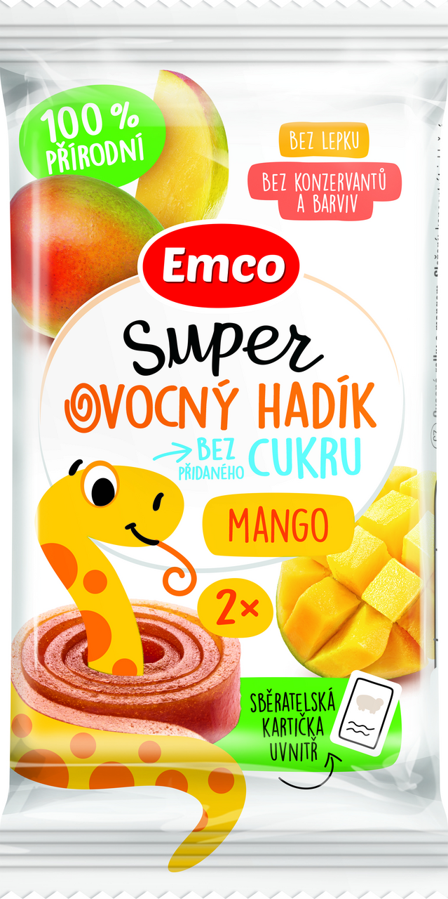 SUPER OVOCNÝ HADÍK 20G MANGO
