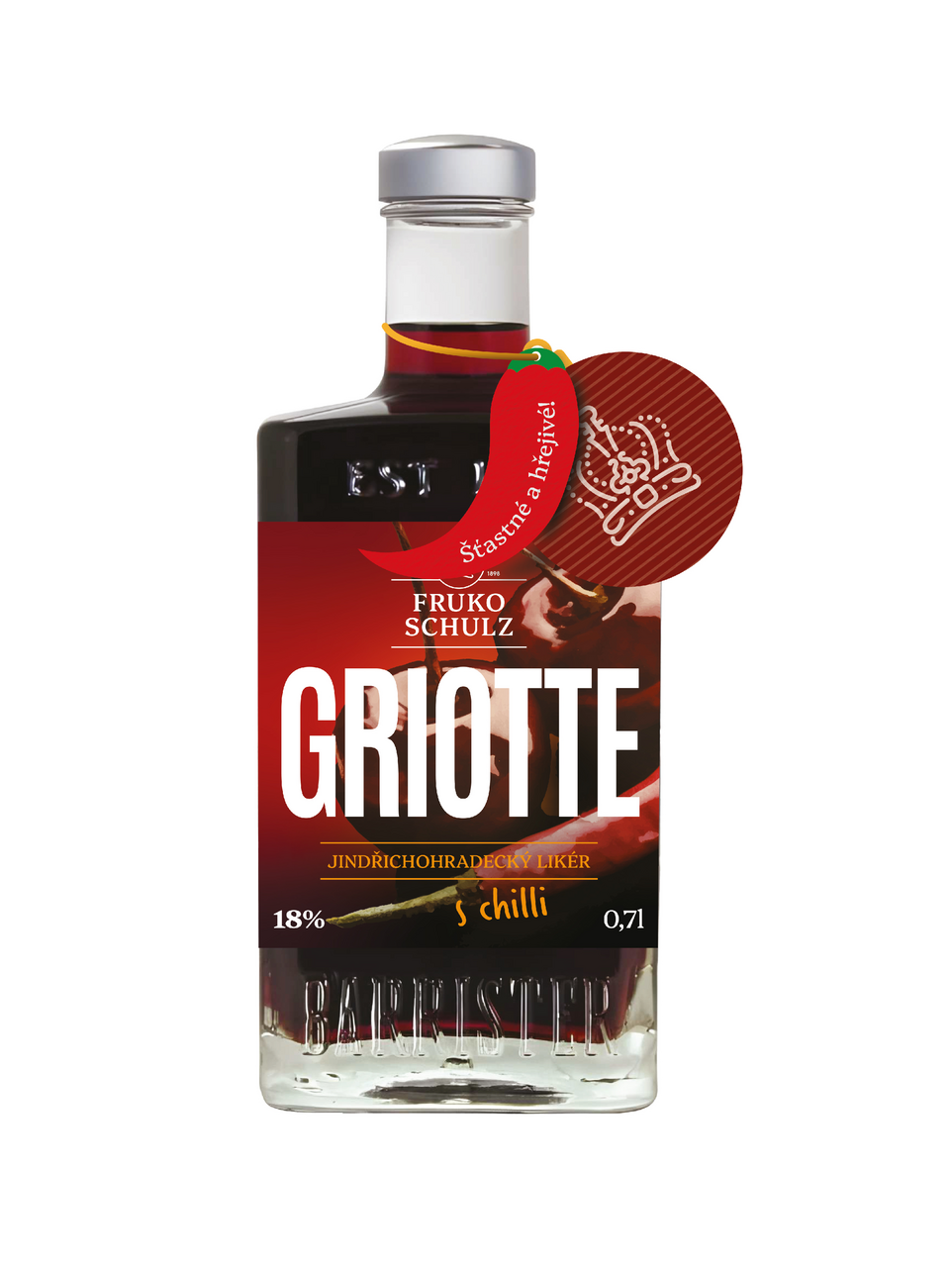 GRIOTTE Likér chilli 18 % 700 ml