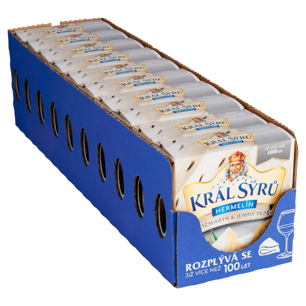 KRÁL SÝRŮ Rozmarýn pepř chlaz. 10 x 120 g