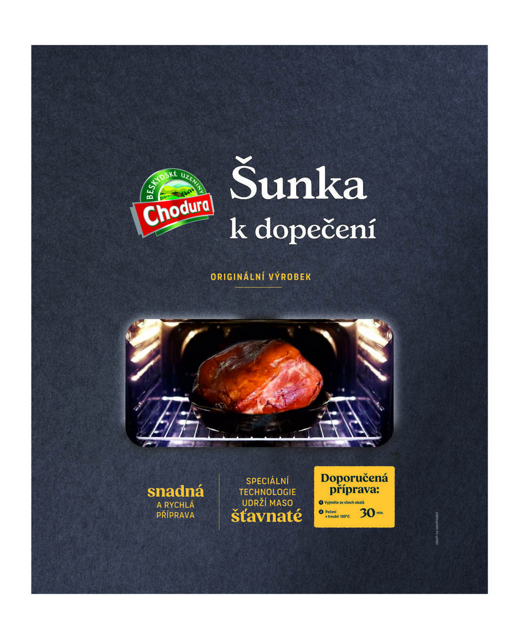 Šunka k dopečení chlaz. cca 1,2 kg