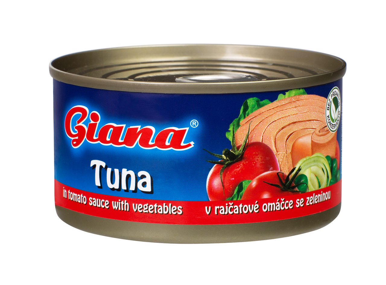 Giana Tuňák v rajčatové omáčce se zeleninou 6 x 170 g