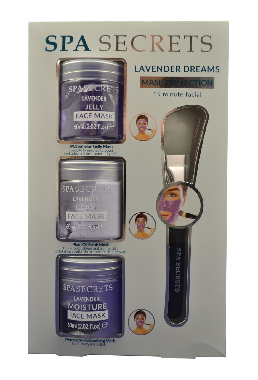 SPA SECRET Lavender Dreams Dárková sada (maska na obličej 3 x 60 ml)