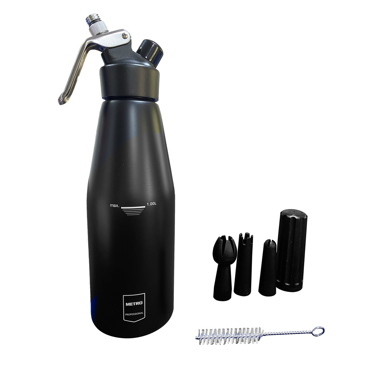 METRO PROFESSIONAL Láhev na šlehačku 1 l hliník černá 1 ks