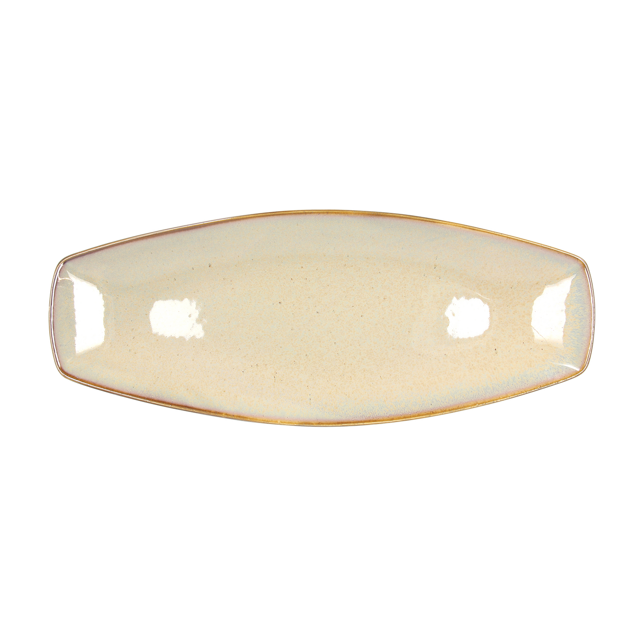 Tognana Podnos JAP ovál 37 x 15 cm kamenina hnědý 6 ks