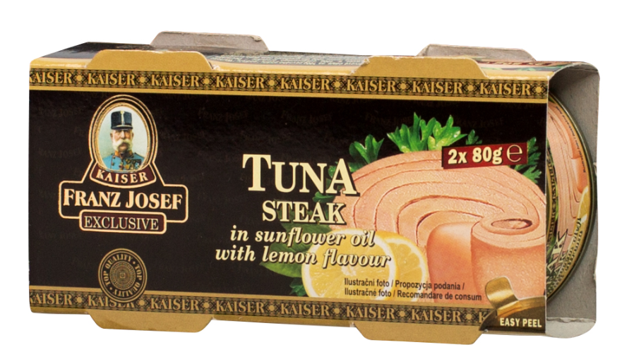 FRANZ JOSEF KAISER Tuňák celý v oleji s citronem 2 x 80 g