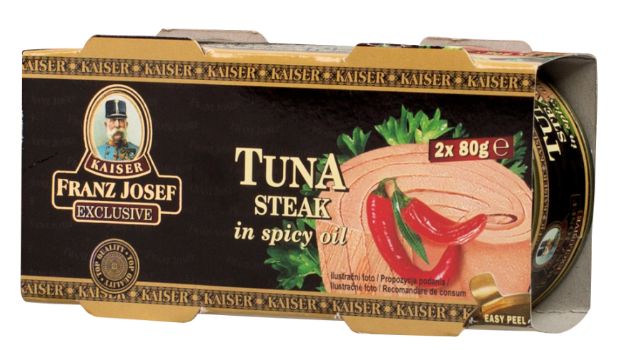 FRANZ JOSEF KAISER Tuňák celý v olej s Chilli 2 x 80 g