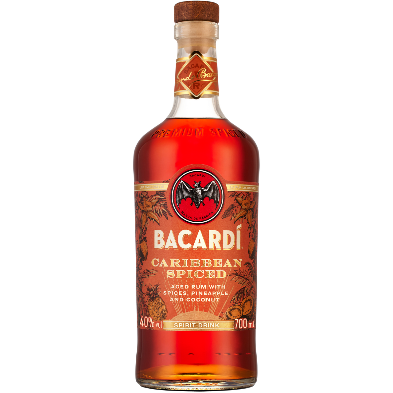 BACARDÍ Caribbean Spiced 40 % 700 ml