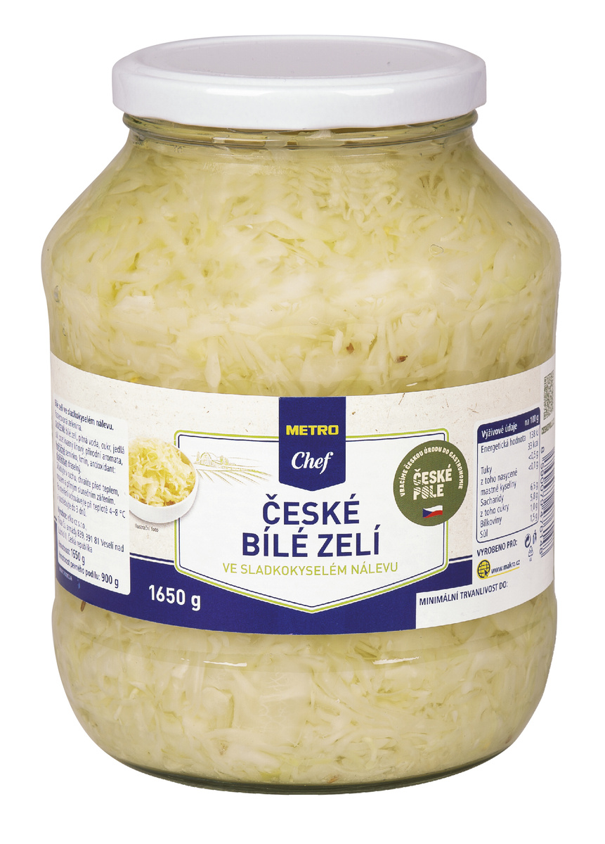 METRO Chef České zelí bílé 1,65 kg