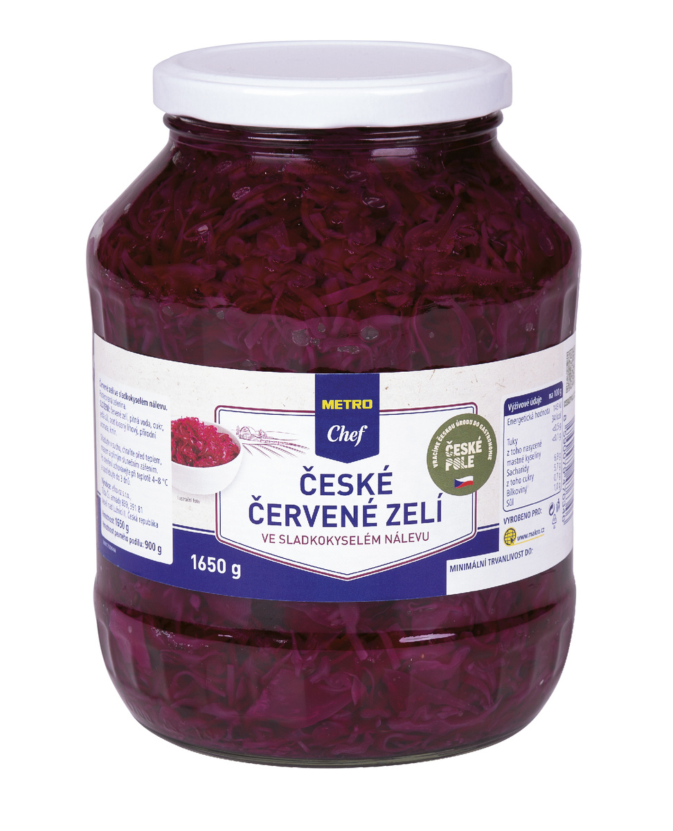 METRO Chef České zelí červené 1,65 kg