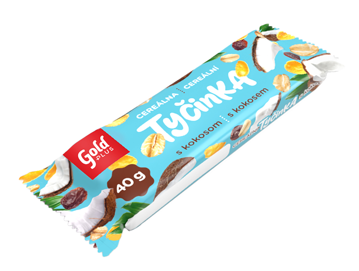 Gold Plus Cereální tyčinka kokos 40 g